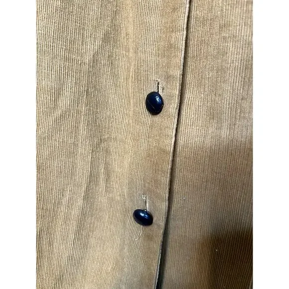 Orvis Brown Sleeveless Button-Down Dress - Picture 4 of 6